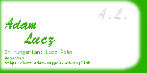 adam lucz business card