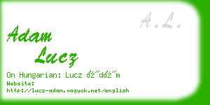 adam lucz business card